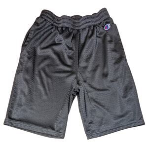 Champion Mesh Shorts Mens Youth XL Black Athletic Basketball Pockets Gym Teen